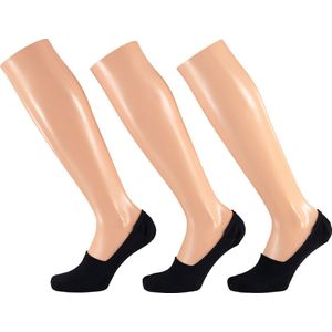 Apollo - Footies unisex - Marine Blauw- 3-Pak - Maat 42/47 - Footies heren - Footies dames - Kousenvoetjes - Multipack sokken