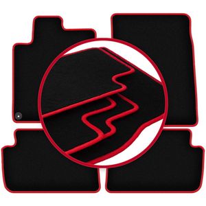 CARLUX-RED automatten voor: Citroen C5 I sedan, stationwagen (2001-2008)