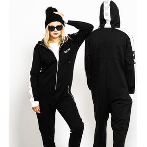 Aprèsskee | Comfortabel Huispak Zwart/Wit | Maat XS | Onesie | Jumpsuit | Loungepak | Thermopak | Après Skipak | Oneskee | Huispakken | Jumpsuits | Loungepakken