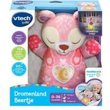 VTech Baby Dromenland Beertje - Interactieve Knuffel - Educatief Speelgoed - Van 1 tot 3 Jaar - Roze