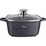 Kinghoff 1603 - Braadpan - vierkant - 24 cm- 4.5 liter