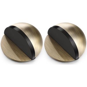 Boraboi ® Zelfklevende Roestvrijstalen Deurstopper voor Wand- en Vloerbescherming, Halvemaanvormig Design