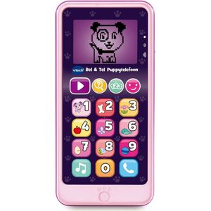 VTech Bel & Tel Puppytelefoon - Baby Telefoon - Interactief Mobieltje - Educatief Babyspeelgoed