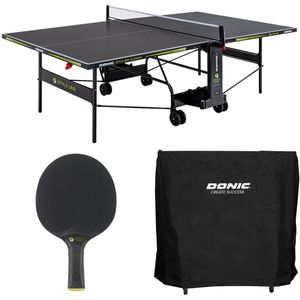 Donic Outdoor Tafeltennistafel Style 800 – Weerbestendig, Inclusief 2 Batjes, 6 Ballen en Beschermhoes – Ideaal voor Tuin, Training en Buitengebruik