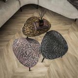 Hoyz Collection - Salontafel Driehoekig Patina - Set van 3