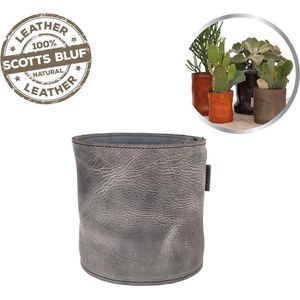 Scotts Bluf Lederen bloempot Grey 31 - Size M