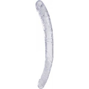 Doc Johnson Dubbele Dong - 33 cm transparent