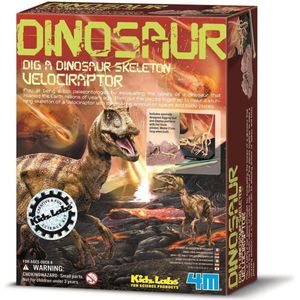 4M Kidzlabs Graaf Je Dinosaurus Op - Velociraptor