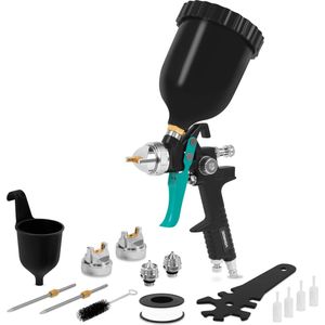 VONROC - PRO Verfspuit - Matzwart - 600 ml - Pneumatisch