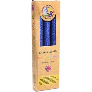 Diner geurkaars 6e chakra (indigo) (3 stuks)