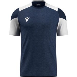 Macron Glory Golem Shirt Korte Mouw Kinderen - Marine / Wit | Maat: 7-8 Y