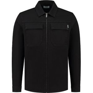 Purewhite - Heren Regular Fit Overhemd - Zwart - Maat XL