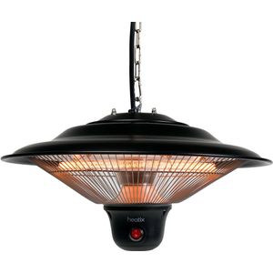 Heatix terrasverwarmer elektrisch - hangend – 1500W – Krachtige infraroodlamp – met 3 warmteniveau’s en afstandsbediening - heater