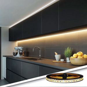 Led strip Warm Wit - 1 meter - Premium - Complete set met afstandsbediening - Led verlichting - Sfeervol en praktisch