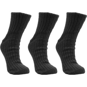 Naft Noorse sokken | wol | katoen | zwart | maat 47-48