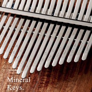 21/17 Sleutel Kalimba Acacia Walnoot Krullend Figuur Toetsenbord Duim Piano Kalimba Muziekinstrumenten Met Accessoires