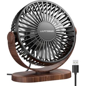 Mini-ventilator stil - USB-ventilator met 3 snelheden voor thuis en op kantoor
