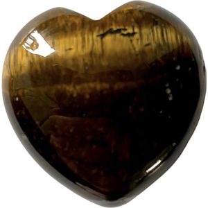 Tijgeroog edelsteen hart 3cm