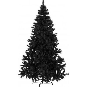 Zwarte kunst kerstboom/kunstboom 150 cm - Kunst kerstbomen / kunstbomen