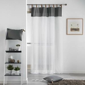 Livetti Vitrage met oogje Net Curtain 140x240cm Leder Loops