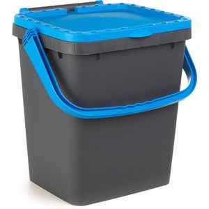 Ecoplus 35 liter afvalemmer blauw - afvalscheidingsbak - sorteerbak - afvalbak