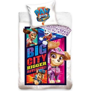 PAW Patrol Dekbedovertrek Big City - Eenpersoons - 140 x 200 cm + 65 x 65 cm - Katoen