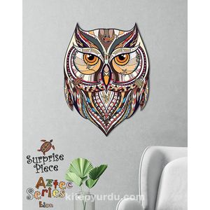 Decoratieve Houten puzzel | Owl | Surprise Piece | houten puzzel | Legpuzzel | 628 stukjes - 43,5 x 58,5 cm