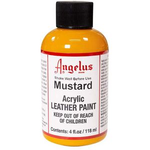 Angelus Leather Acrylic Paint - textielverf voor leren stoffen - acrylbasis - Mustard - 118ml