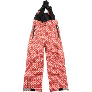 Ducksday skibroek met bretellen voor kinderen unisex Funky red