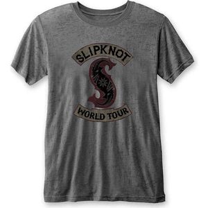 Slipknot - World Tour Heren T-shirt - 2XL - Grijs