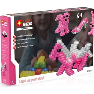 LIGHT STAX S-12007 Fantasy - 4 in 1 - Roze - Bouwset met LED licht