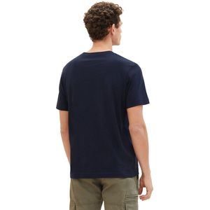 Tom Tailor Men-T-shirt--27475 grey mint-Maat XXL