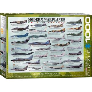 Eurographics Puzzel Modern Warplanes - 1000 Stukjes