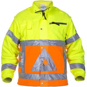 Hydrowear Veiligheidsjas Fluor Oranje/fluor Geel Mt L