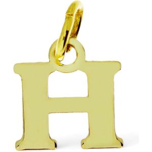 Goud Hanger Letter H 14 karaats