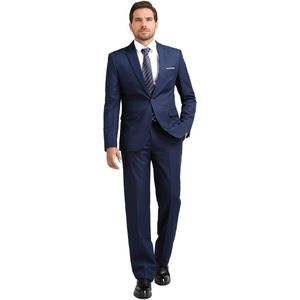 Allthemen Heren 2-Piece Suit - Zaken moderne casual jas pak - S
