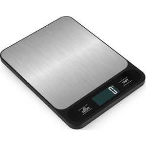 Juleika® Digitale Keukenweegschaal 10kg - Weegschaal Keuken 1 gram tot 10 kilo - Incl. Batterijen (2AAA)