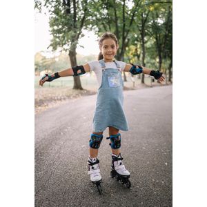 Beschermingsset voor kinderen, elleboogbeschermer, polsbeschermer (kniebeschermers, voor skateboarden, rolschaatsen, fietsen, sport