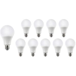Aigostar - Voordeelpak 10 stuks - E27 LED lampen - Type A60 - 9W vervangt 70W - 3000K warm wit licht