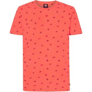Petrol Industries T-shirt T Shirt Ss Aop M 1040 Tsr190 3099 Fiery Coral Mannen Maat - L