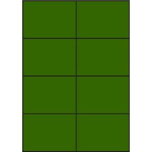 Groene A4 etiketten 105 x 74 mm (100 vel)