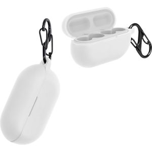 kwmobile cover voor oordopjes case - geschikt voor ambie Sound Earcuffs AM-TW01 - Trendy beschermhoes draadloze oordopjes in wit
