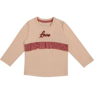Frogs and Dogs - Shirt met Ruffle - - Little Robin - Roze - Maat 74 -