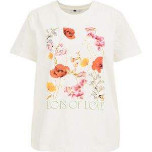 WE Fashion Dames T-shirt met opdruk