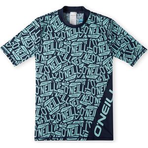 O'Neill - UV Zwemshirt voor jongens - Shortsleeve Skin - All Over Print - Blauw - maat 10 (141-147CM)