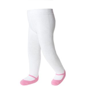 Baby meisje maillot leggings-maat 6-12 maanden-roze-anti-slip zooltjes-katoen