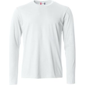 Clique lichtgewicht T-shirt met lange mouwen Wit maat 4XL