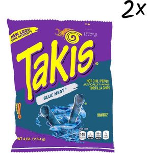Takis Blue Heat 92 Gram - 2 Pack - Buitenlandse Chips