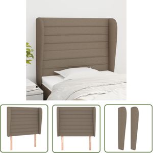 The Living Store Hoofdbord - 103 x 23 x 118/128 cm - Taupe