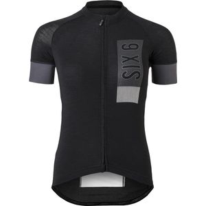 AGU Solid Merino Fietsshirt II SIX6 Dames - Zwart - XS